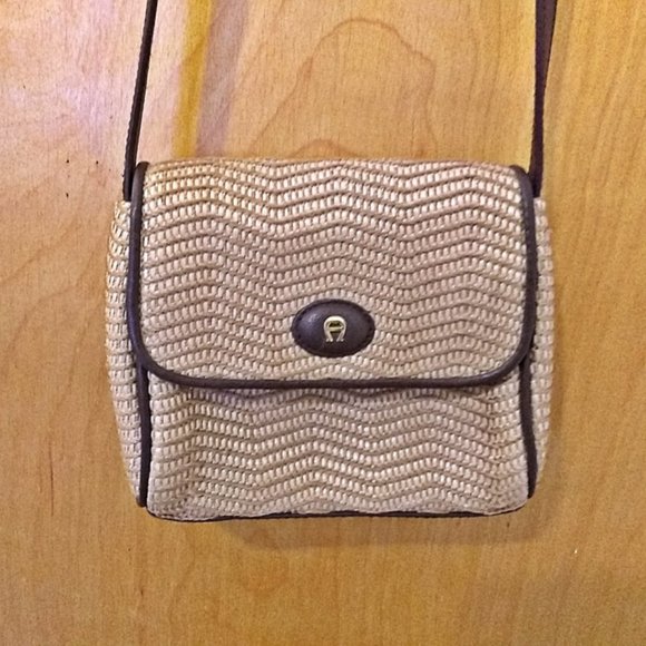 Etienne Aigner Mini Straw Crossbody Bag - Picture 2 of 10